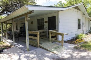 Senior homw with ramp added by Habitat